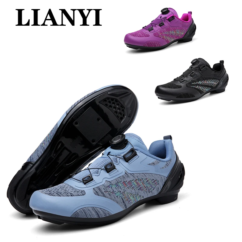 

LIANYI 2025 Hot-selling Road Cycling Shoes Ultra-light Breathable Mountain Bike self-locking Racing Road Bike SPD Cycling Shoes