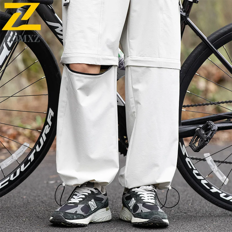 New Men's Cargo Pants 2025 Autumn Outdoor Jogger Casual Detachable Trousers Cycling Utility Essential Comfort Breathable Pants