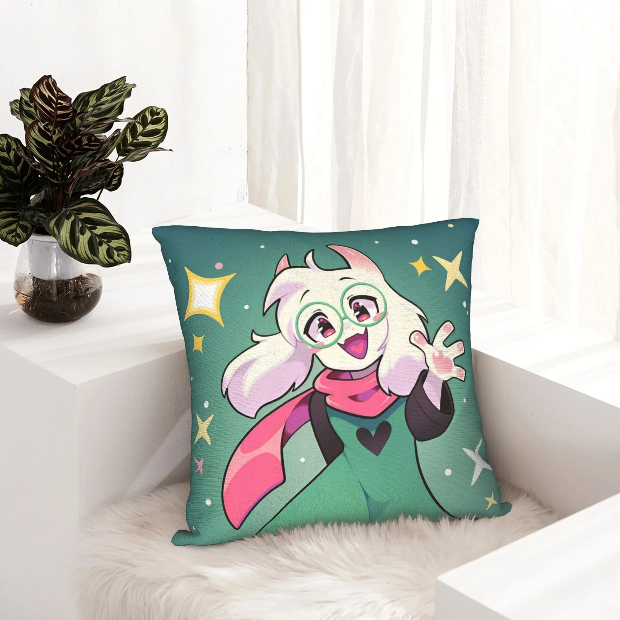 Deltarunes Game Pillowcase Double-sided Printing Cushion Cover Decoration  Pillow Case Cover Home Zippered