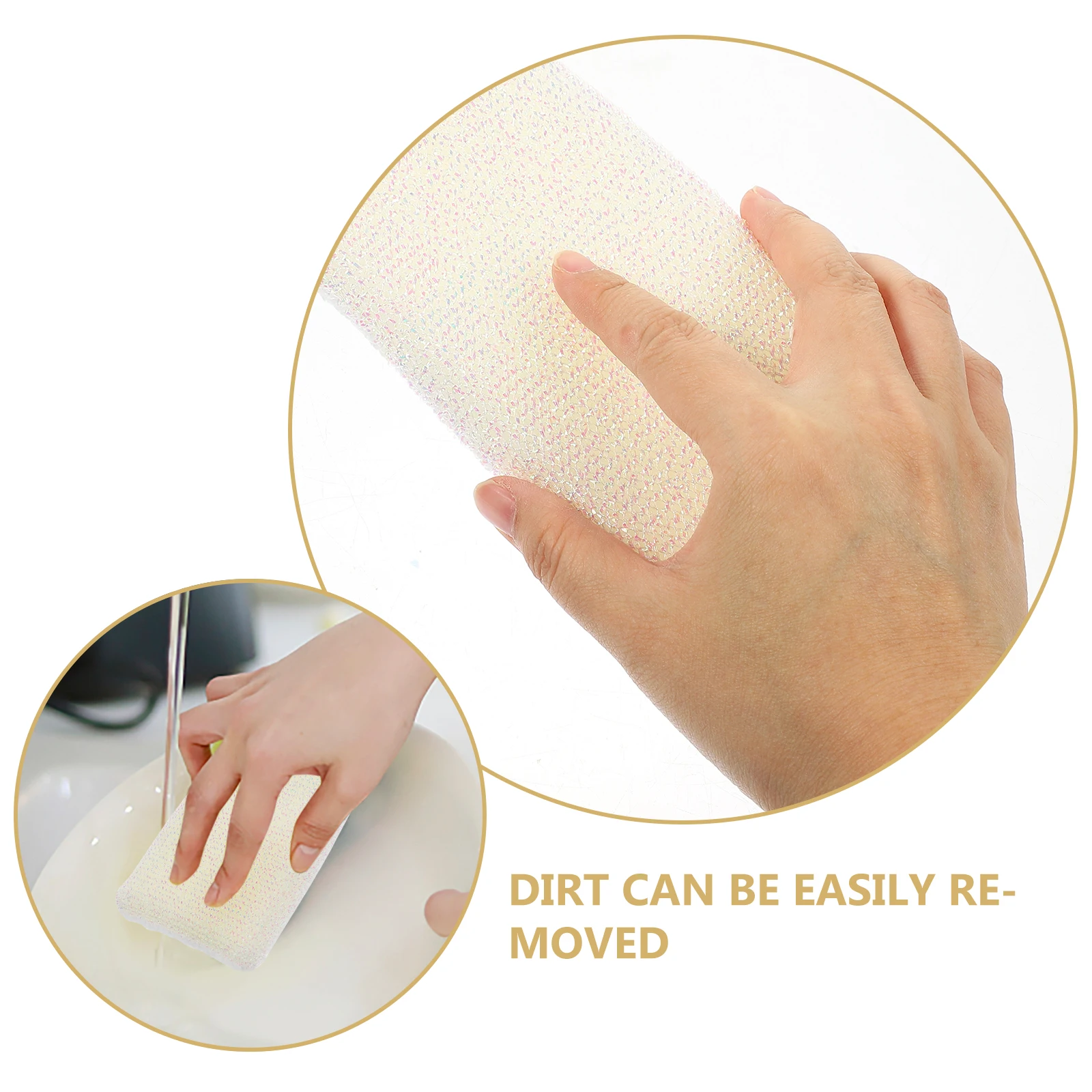 

10pcs Strong Non Scratch Dish Washing Sponge Premium Polyester Quick Dry Heavy Duty Kitchen Cleaning Tool For Dishes Pots Cups