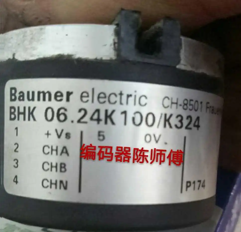 New BHK06.24K1024/K329 Baumer Encoder 1024P Hollow Shaft 6