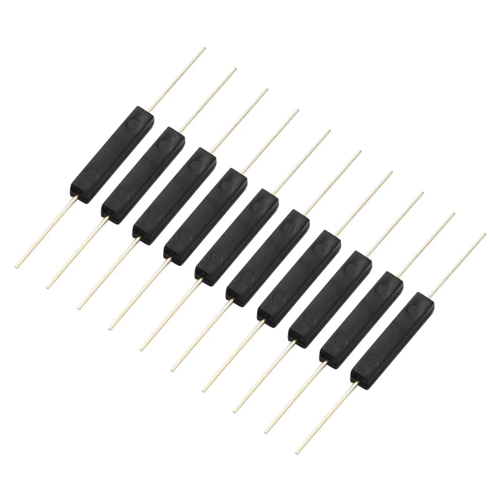 Long Lasting 10PCS Plastic Encapsulated Reed Switch Magnetic Sensor Inductive Switch Enhanced Magnetic Response