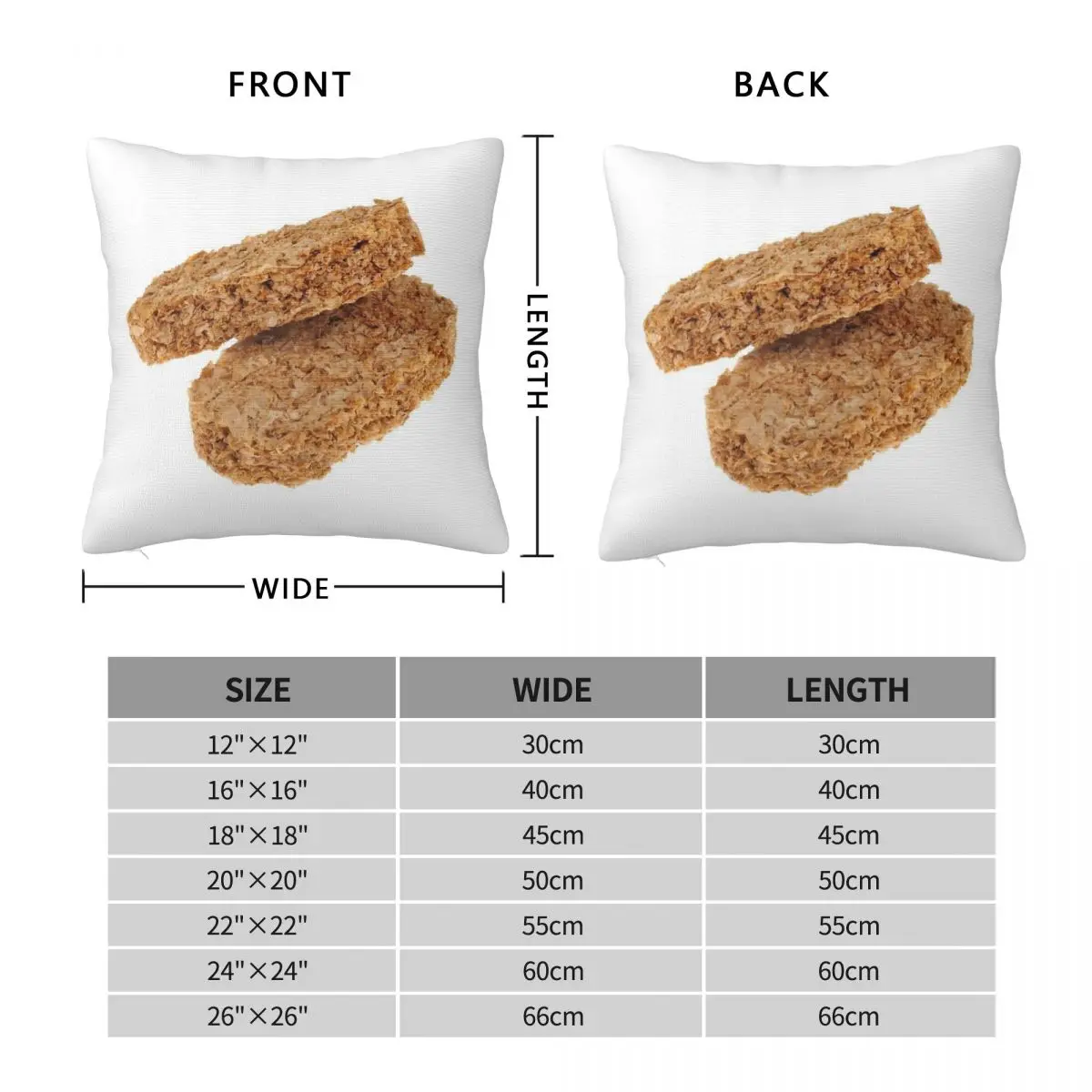 Weetabix Cereal Milk Pillowcase Polyester Linen Velvet Creative Zip Decorative Pillow Case Sofa Cushion Cover