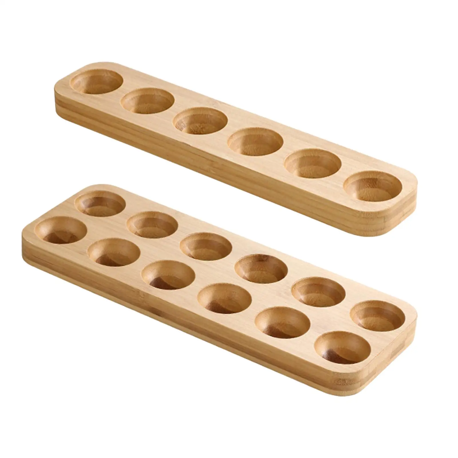 Wooden Egg Holder Egg Container Rack for Restaurants Kitchens Household