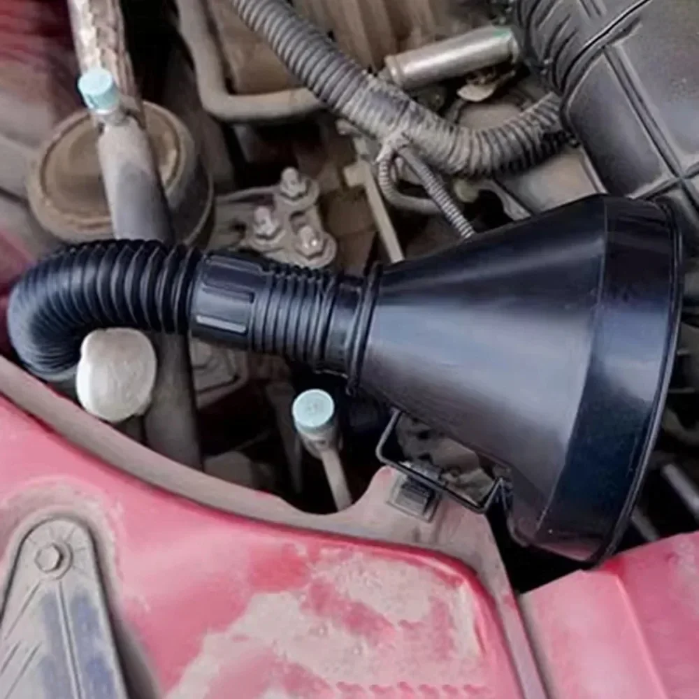 

1PC Engine Refueling Funnel with Filter for Car Motorcycle Truck Oil Gasoline Filling Strainer Extension Pipe Hose Funnels Tool