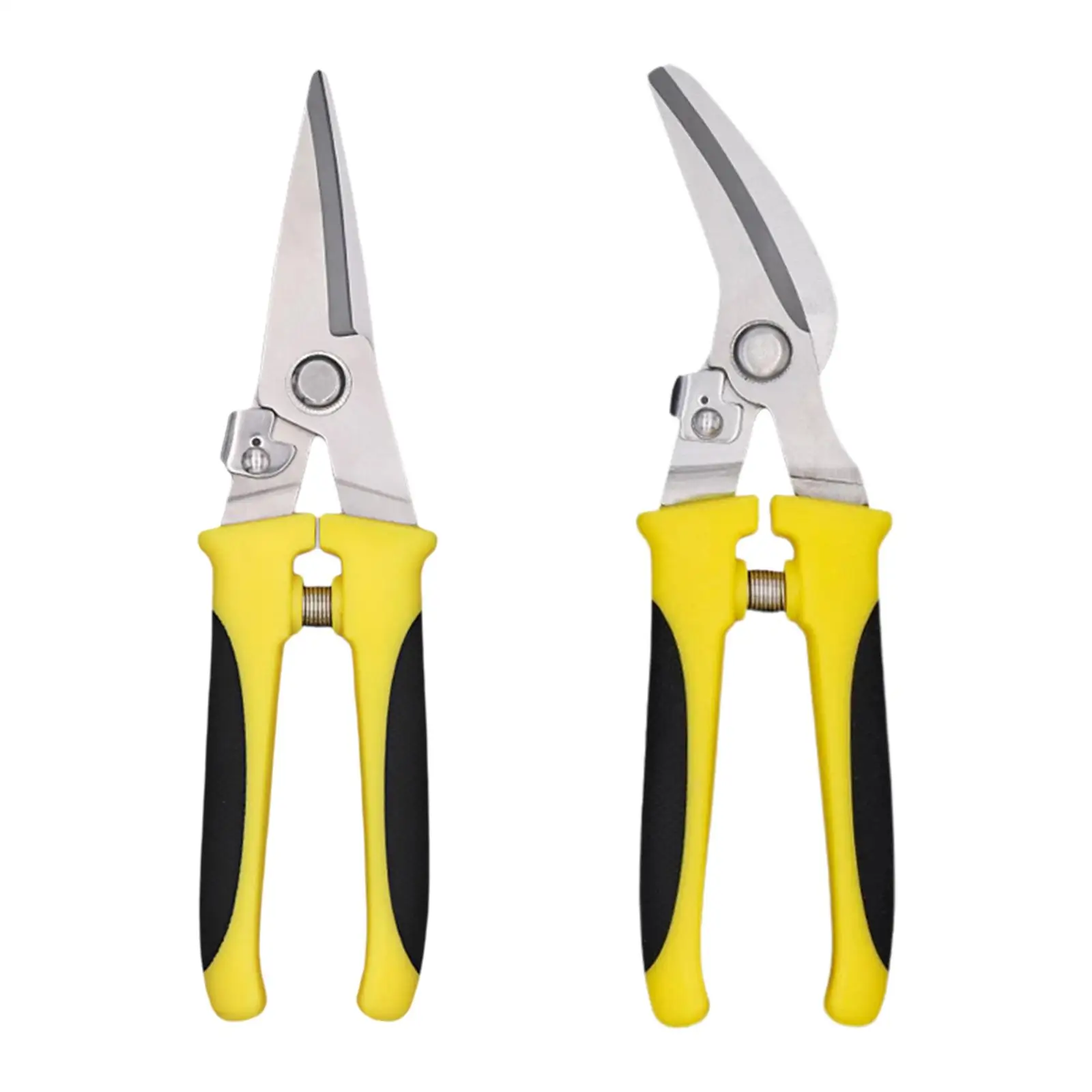 Industrial Grade Scissors Heavy Duty Ergonomic Handle Garden Pruning Shears for