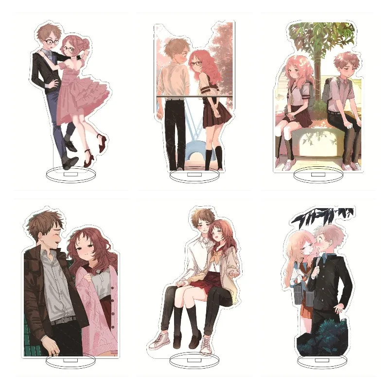 15CM Japan Anime Your Crush Forgot To Wear His Glasses Figures Acrylic Stands Model Lovers Desk Decor Prop Fans Christmas Gift