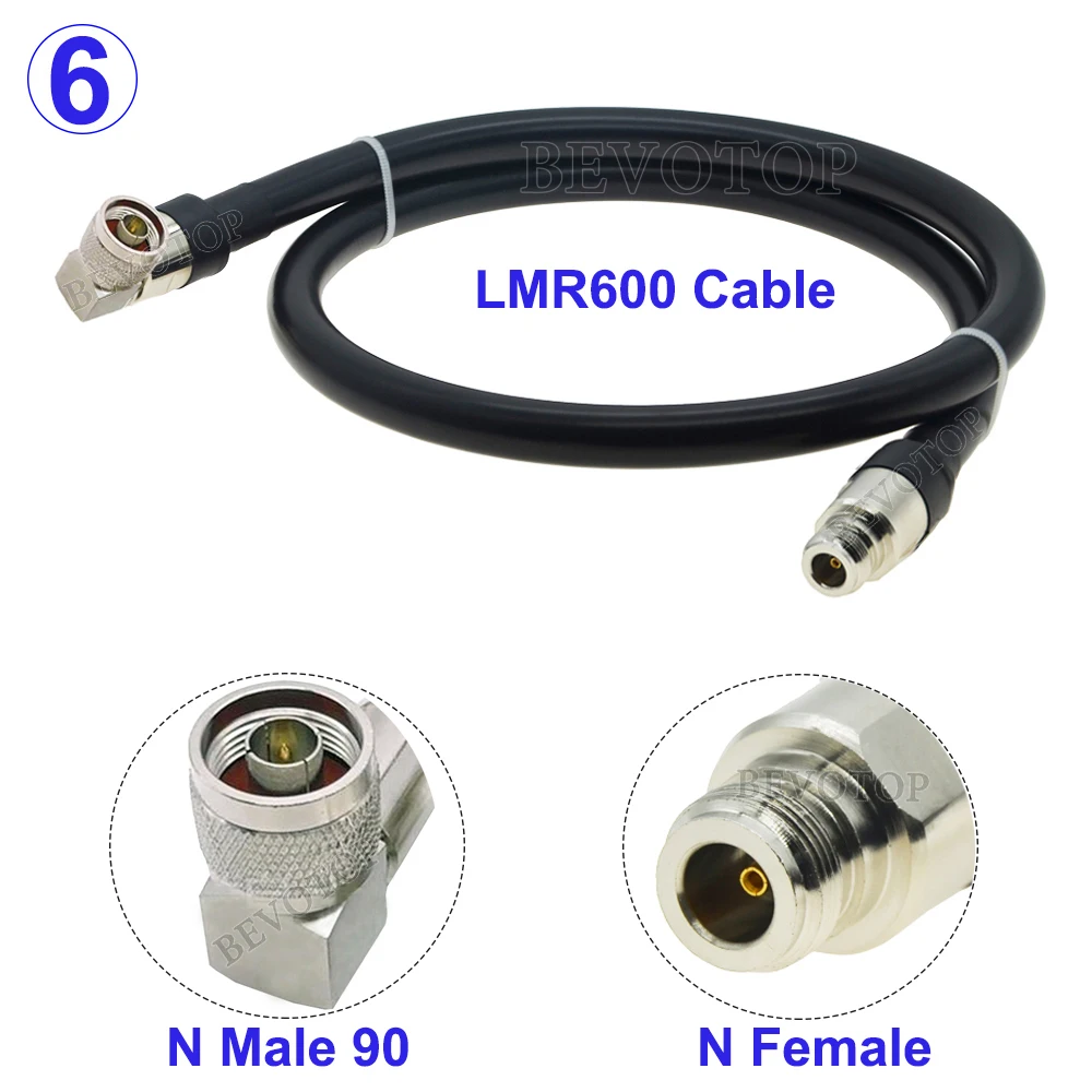 LMR600 N/UHF Male naar N Male/Female 50 Ohm Coaxiale Kabel Uitbreiding Jumper Pigtail voor 4G LTE Mobiele Versterker Signaalversterker