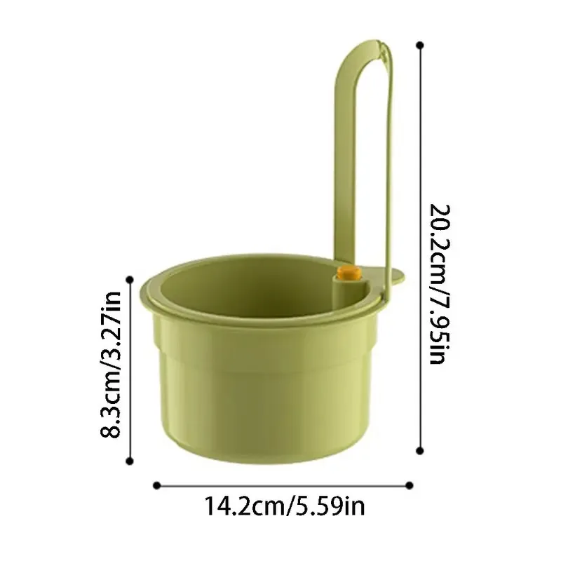 Sink Hanging Strainer Basket Detachable Openable Bottom Cover Kitchen Garbage Multifunctional Quickly Drain