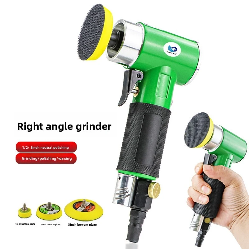 

Pneumatic polishing machine, small grinding, dry grinding, air grinding, air grinding, 90 degree elbow sandpaper polishing machi