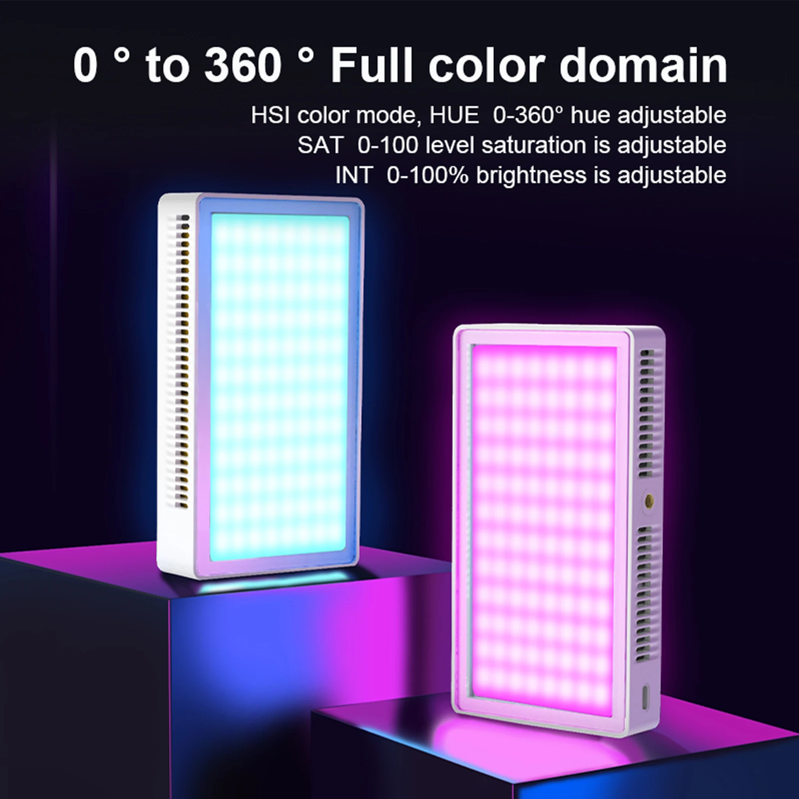 25W Led Lights 3350 mAh Bi Color Handheld Pocket Video Light Photo Lamp 2500K-9000K Fill Light Photography Lighting