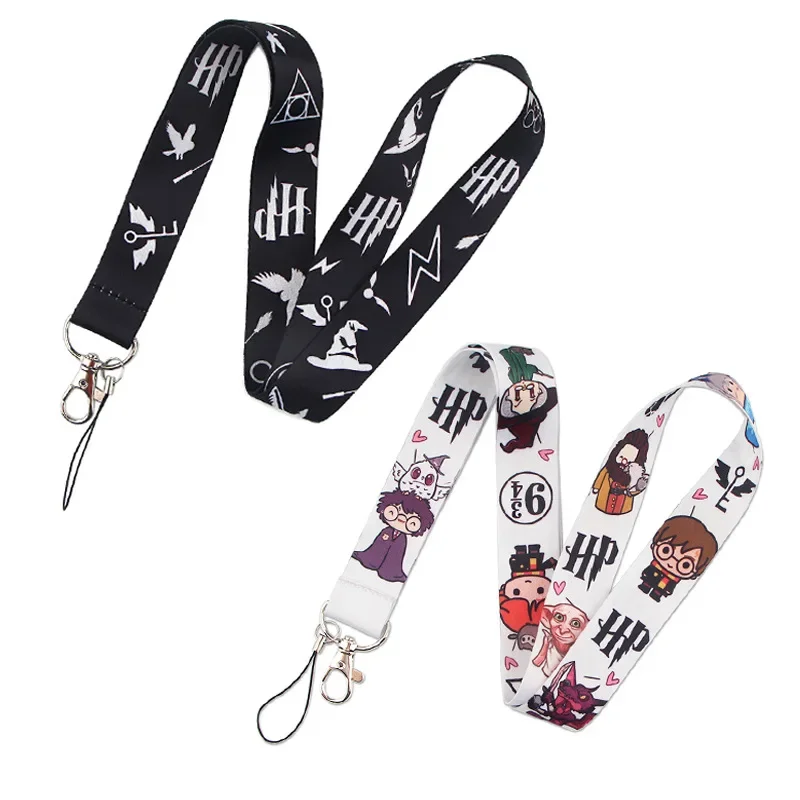 Harries Series Academy of Magic Lanyard Potters Kawaii Card Mobile Phone Lanyard Student Campus Card ID Key Anti-loss Sling Gift