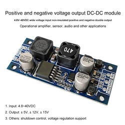 DCDC Buck-boost Power Supply Module Single-channel 4.8V~35V to Dual-channel Positive and Negative 5V12V15V Op Amp Audio Module