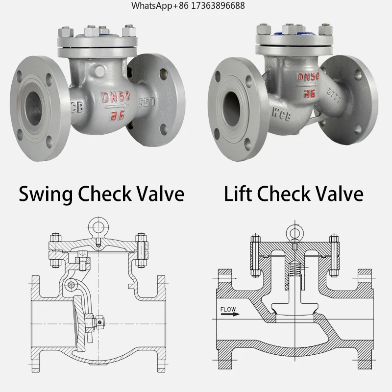 Good Quality Cast Steel WCB Flange Swing Check Valve SS Non-return Valve