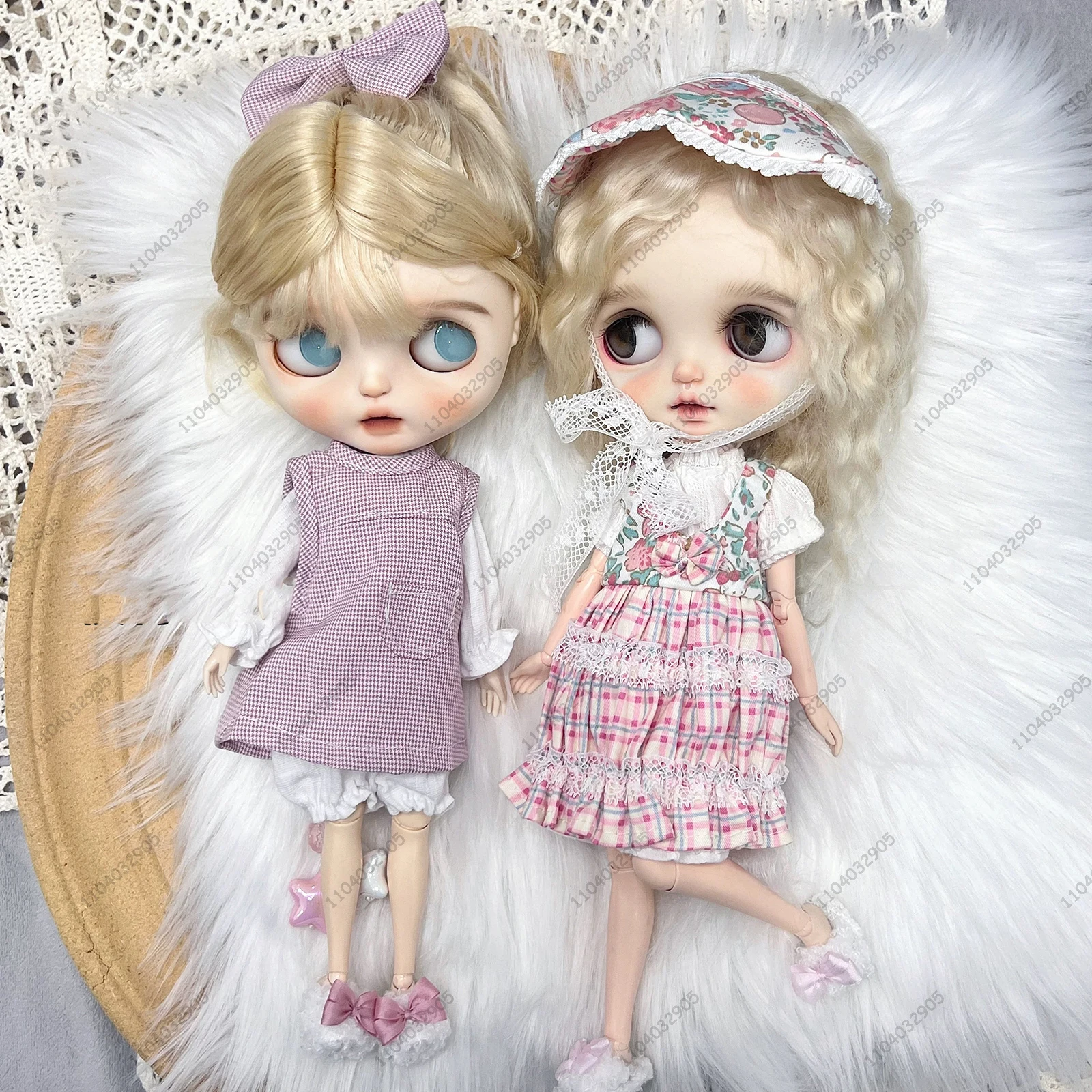 

Для куклы Блайт 30 см, тело Ob24 Ob22 1/6, одежда для куклы Azone, наряд, милое зимнее платье с цветочным принтом, аксессуары, одежда для девочек