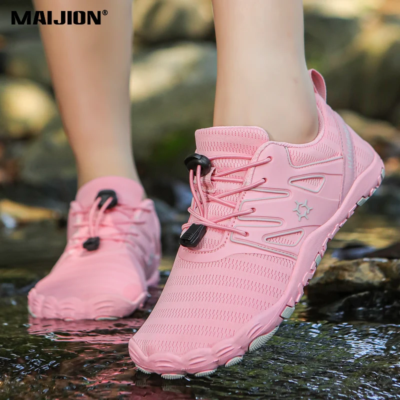 Breathable Men's Hiking Shoes Quick Dry Outdoor Wading Trekking Sneakers Women's Non-slip Casual Sport Shoes Elastic Rubber Sole