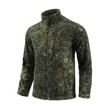 Outdoor Camouflage Fleece Jacket Double-Sided Shake Fleece Cardigan Tactical Jacket Warm Mountaineering Suit 5