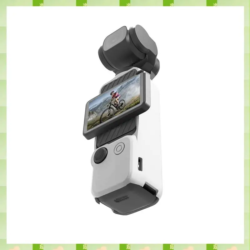 2025 لكاميرا DJI OSMO Pocket3 غطاء من السيليكون متعدد الوظائف غطاء حماية للجسم مريح للعدسة، أبيض متين وسهل التركيب