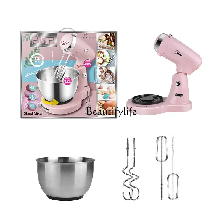 *Multifunctional 3.2L large-capacity stainless steel cream whipping bread kneading dough home mixing machine