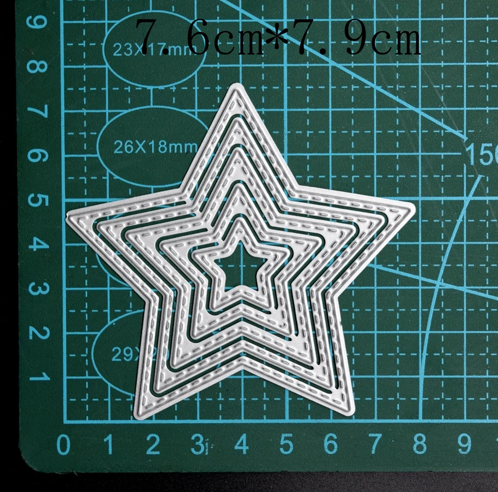 Star Metal Cutting Dies For DIY Card Scrapbook Diary Decoration Embossing Template Handmade New Arrival Star Metal Cutting Dies