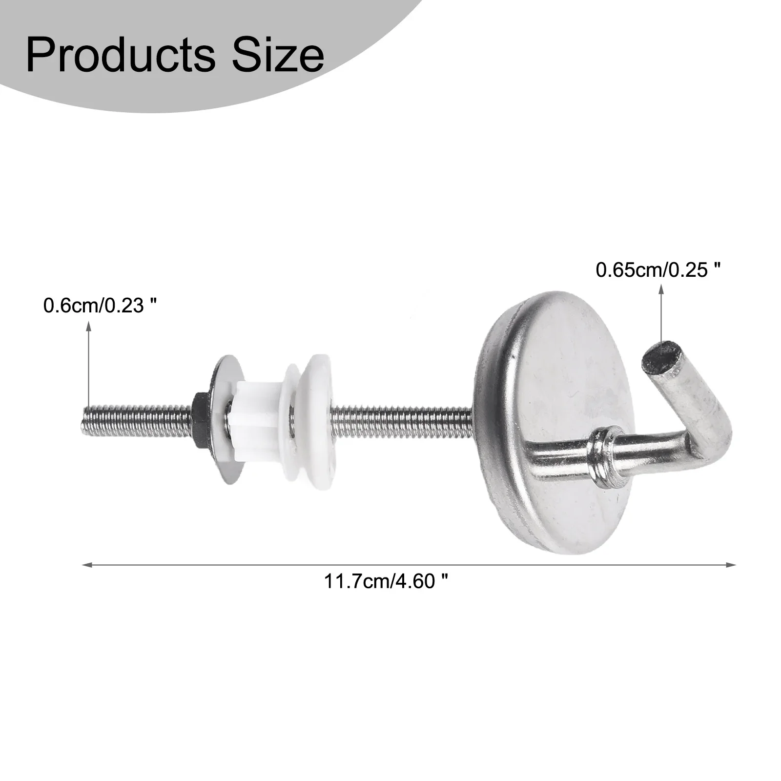 

Application Stainless Steel No Noise Toilet Seat Hinge White Washers Mounting Accessory Simple And Easy Installation