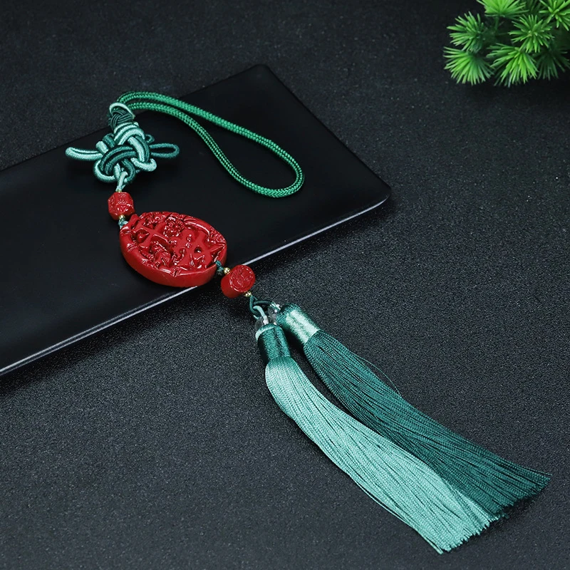 Natural peace pendant, knot ornament, Buddha, high-content purple gold, car interior decoration