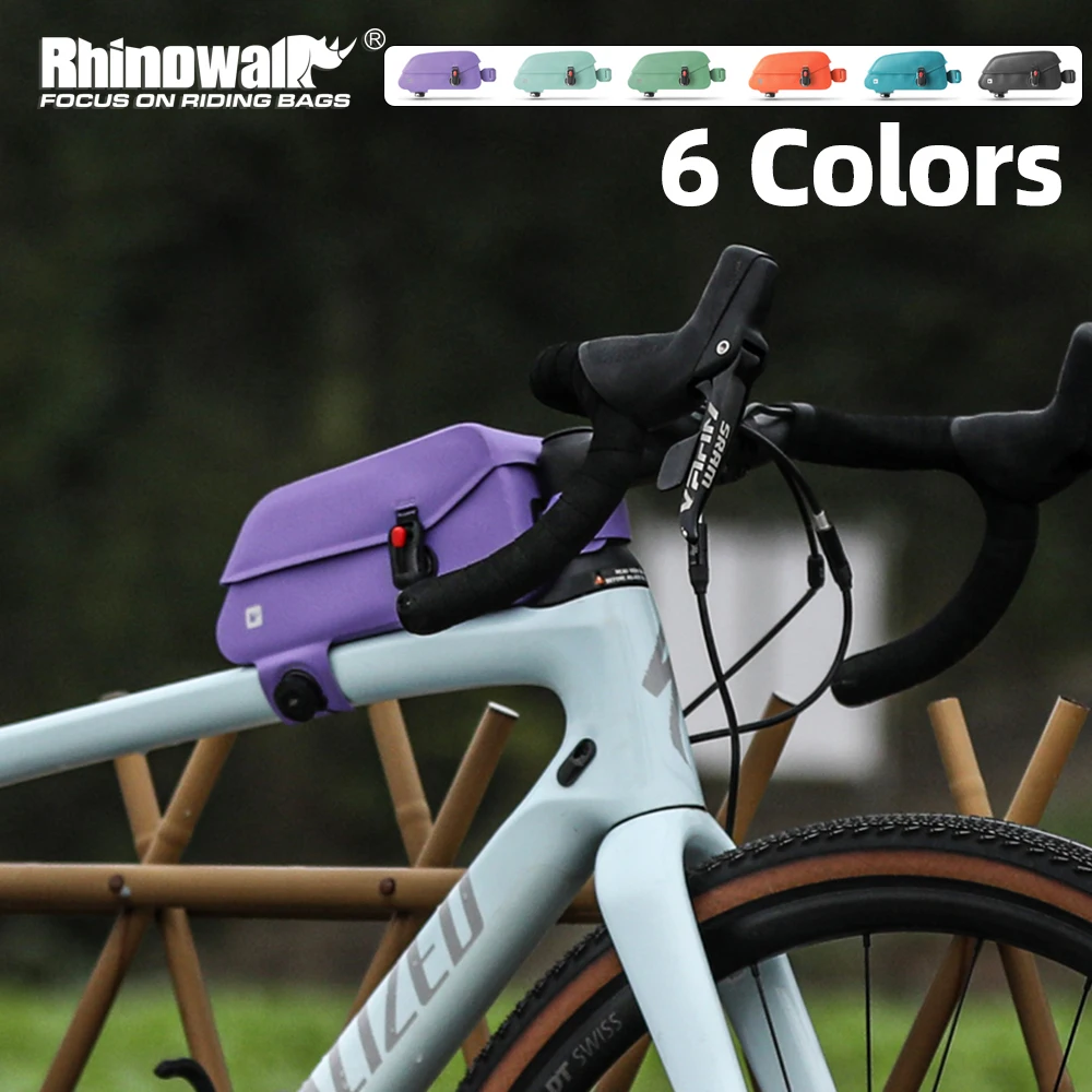 Rhinowalk Bicycle Top Tube Bag Waterproof Magnetic Bike Front Frame Bag Bikepacking Fit MTB Road Bike Saddle Cycling Storage Bag