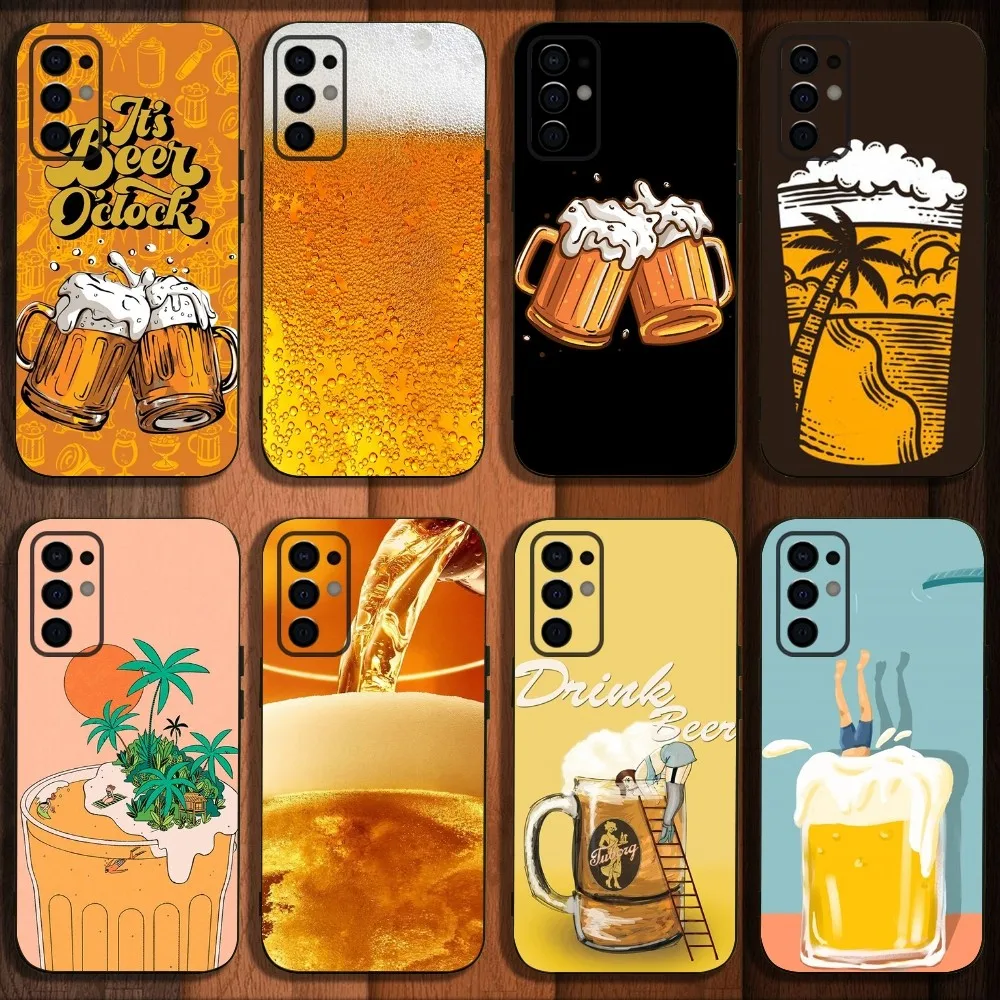 

Beer Print Phone Case For Samsung S24,S21,S22,S23,S30,Ultra,S20,Plus,Fe,Lite,Note,10,9,5G Black Soft Cover