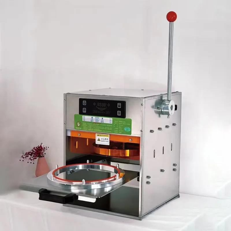 

Factory Direct Selling Operation Simple Cheap Price Semi-automatic Disposable Food Container Aluminum Foil Heat Sealing Machine