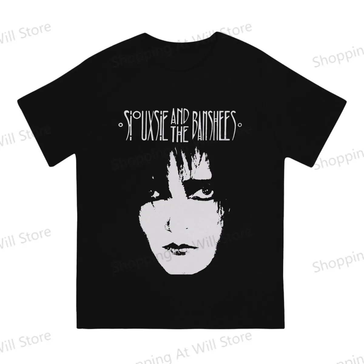 Tops 100% Cotton Leisure Sports  Siouxsie and the Banshees Men's and women's T-shirts  O neck short sleeved Tshirt