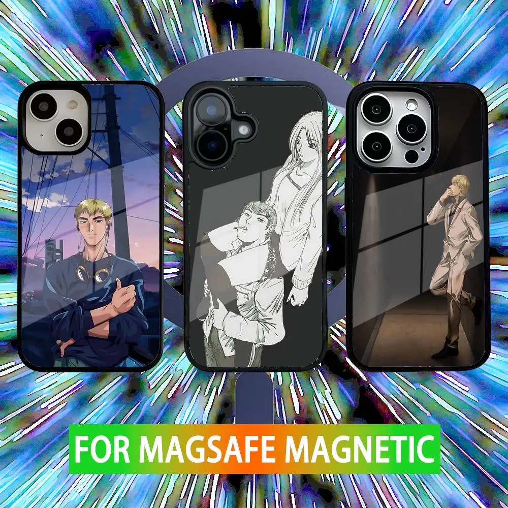 

GTO Eikichi Onizuka Phone Case For iPhone 16,15,14,13,12,11,Pro,Max,Plus,Mini,SE New Magsafe Magnetic Wireless Charging