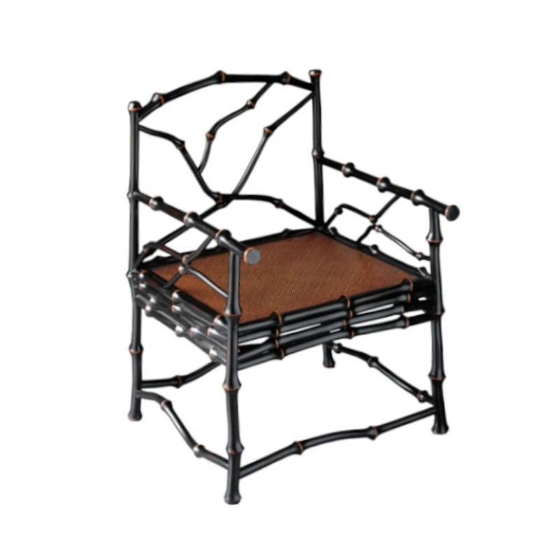 

Chinese zen chair, bamboo chair, wabi tea room furniture, armchair, master chair