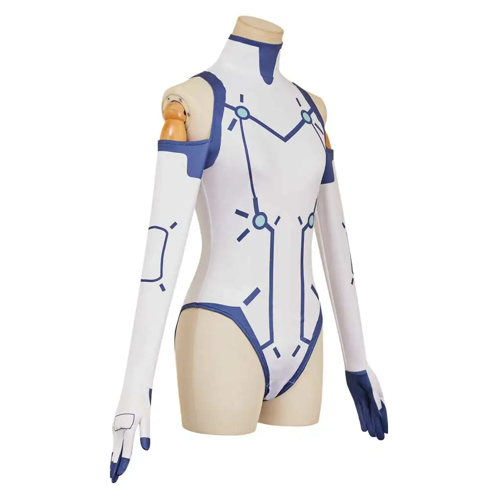 Travestimento Vemola Dandadan Costume Cosplay Anime Dan Dadan Evil Cos Eye Donna Tuta Calze Set Abiti Vestito da festa di Halloween