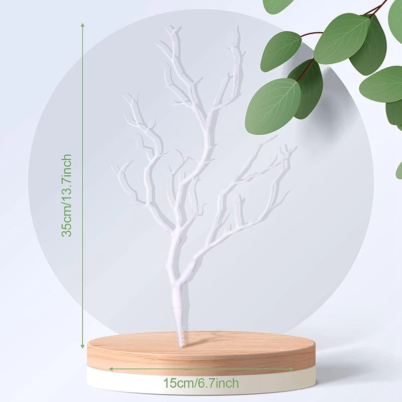 Picture 7: Plastic Branches Artificial Fake Antler Shaped Tree Branch Decorative Plants Twigs Branch for Home Christmas Wedding Table Decor