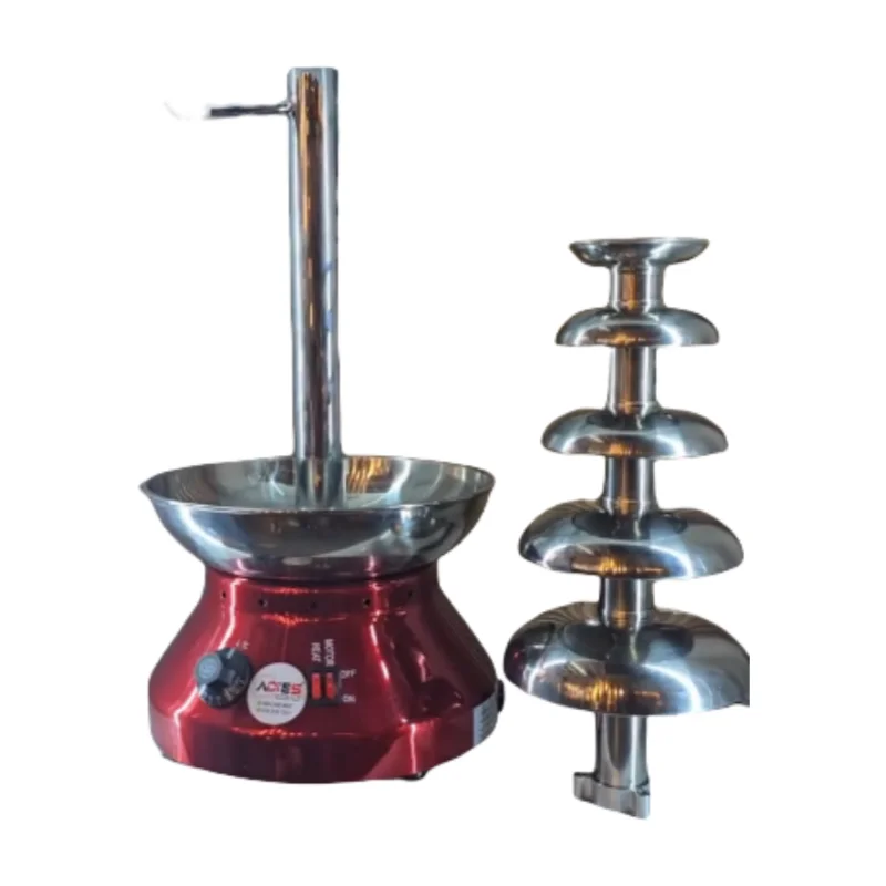 

Small 220V/110V Electric 5-layer Commercial Cascade Party Red Wine Chocolate Fountain Table Melting Waterfall Machine