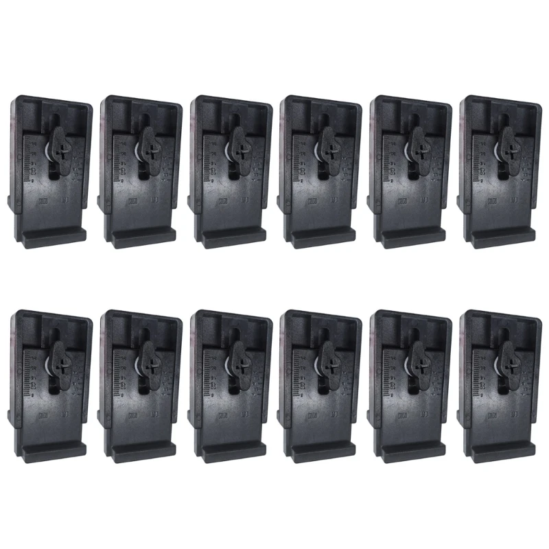 12Pcs 1/4-1Inch Flooring Spacers Multi-Purpose Stable Wide Base Spacers Nonslip Adjustable Flooring Tool Home M4YD
