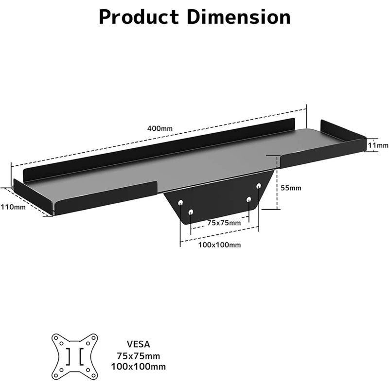 VESA Monitor Holder VESA Mount Monitor TV Back VESA Holder VESA Mounting Bracket