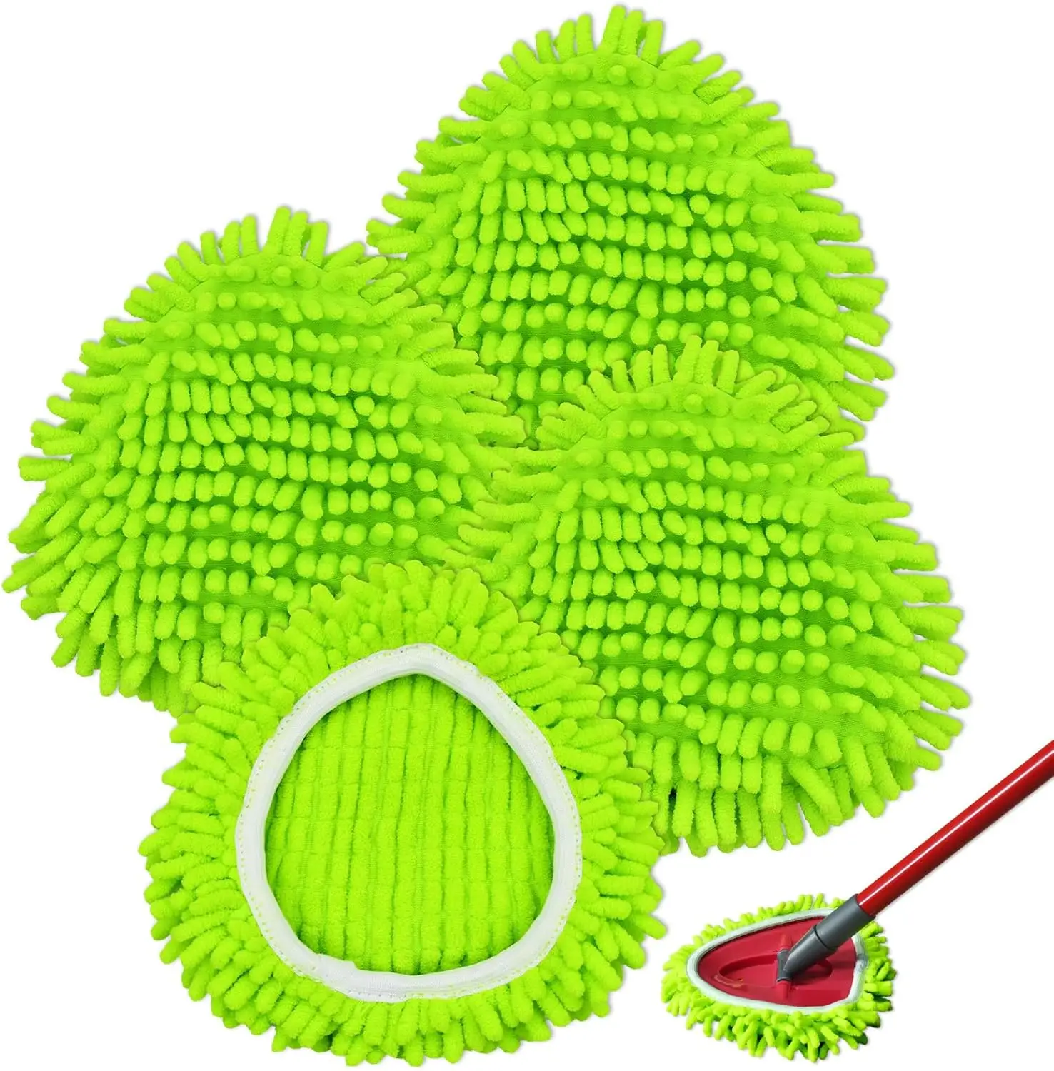 Fregona de Repuesto, Recambios de Mopas Paños para Vileda Turbo 2 in 1 EasyWring&Clean Spin Mop Repuesto para Fregona Microfibra Reutilizables, Mopas paño reutilizables compatibles con Vileda EasyWring 2 en 1