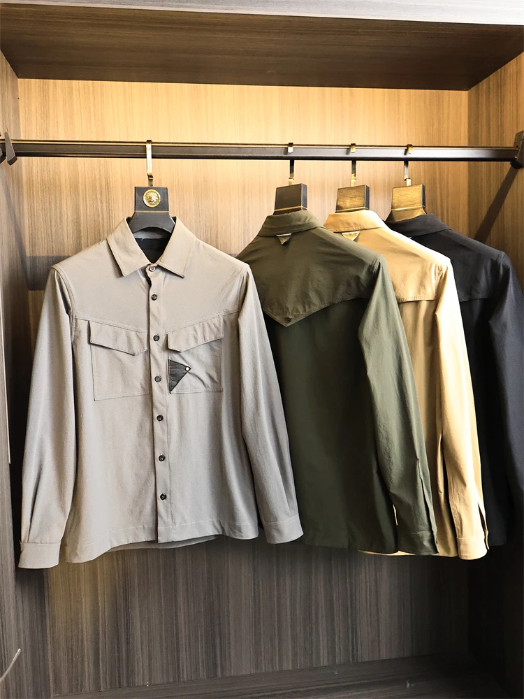 

High Performance Qui Dry Breathable Lightweight Men's Summer Faionable Stand Collar Jaet Moisture Absorbent Stand Fit