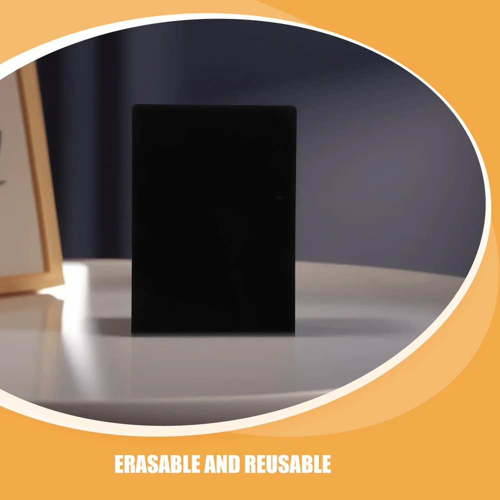 2Pcs Mini Chalkboard Handcrafted Creative Reusable Menu Board Food Signs for Buffet Parties Tabletop Decoration