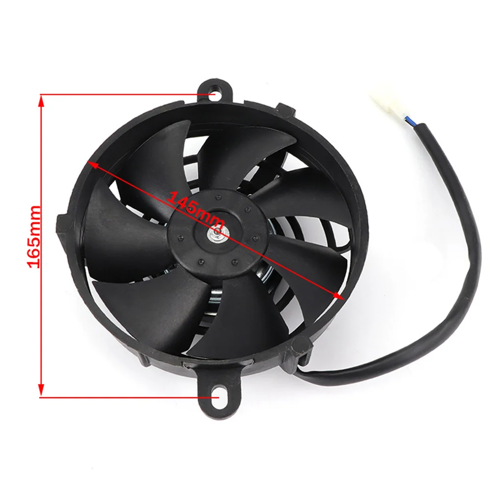 12V Motorcycle Cooling Fan Oil Cooler Engine Electric Radiator M16 Temp Sensor Switch For 150cc-250cc Motocross ATV Quad Bike - Image 2