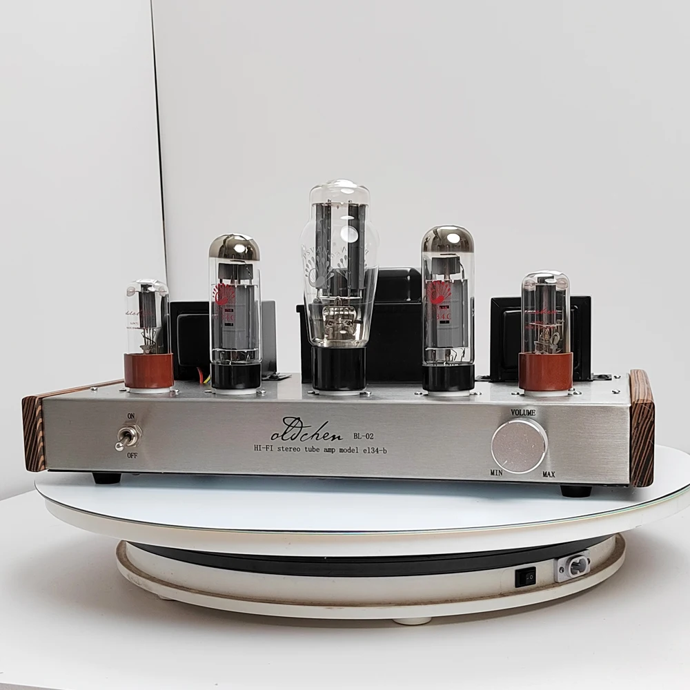 YHANWN 58 Oldchen El34 EL34-B Vacuum Tube Amplifier Class A Hifi Sound Amplifier High Power 10w Home Theater Bluetooth 5.0 Amp