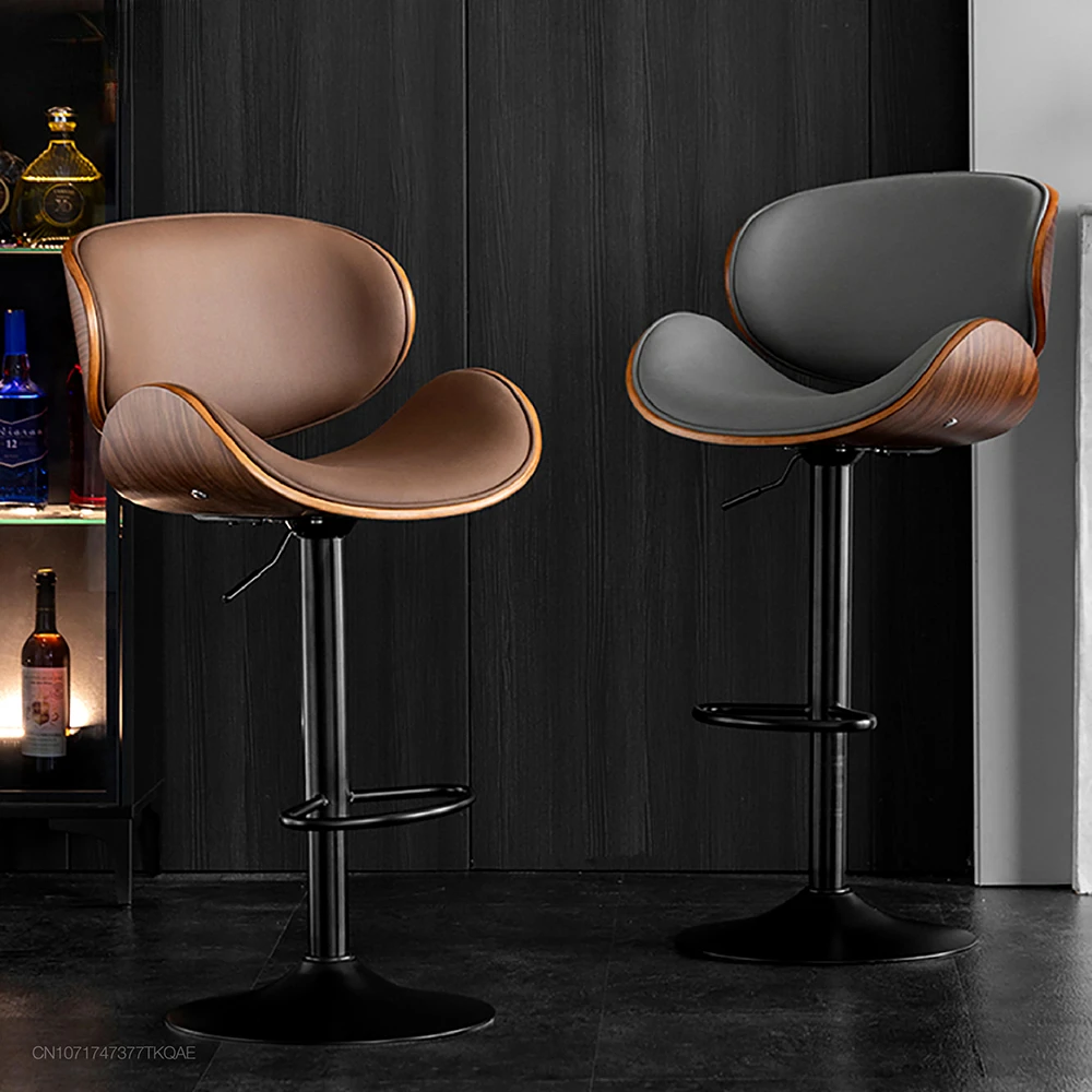 Lift bar chair Front desk bar chair Coffee chair Hotel chair Home swivel chair Back modern simple light luxury high stool