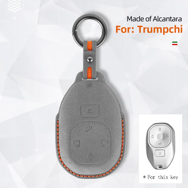 Leather Car Key Case Bag For GAC Trumpchi GS4 GM8 GA3 GA6 SGS7 GA4 GS5 GS3 Legend GS8 Empow J11 J12 J13 J14 J15 J16 Accessories