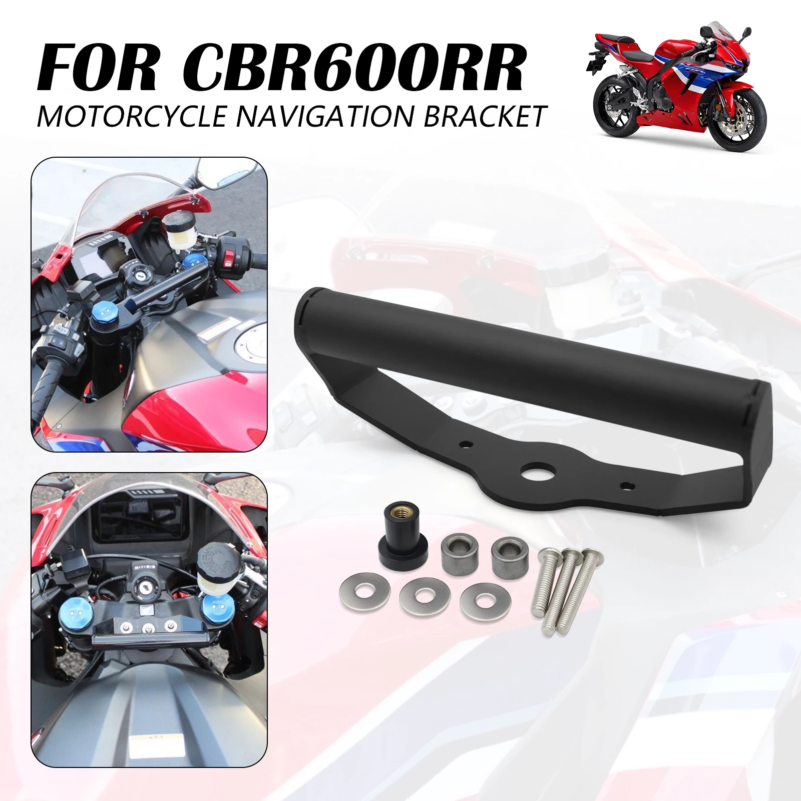 コックピットダッシュバーデバイスホンダ-cbr600rr-cbr-600-rr-600rr-2020-2025-2024-オートバイナビゲーションブラケット-gps-電話サポートキット