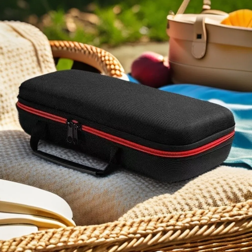 

Shockproof Microphone Carry Bag Drop Proof 1-to-2 Wireless Microphone Case Hard EVA Double Zipper Microphone Storage Bag