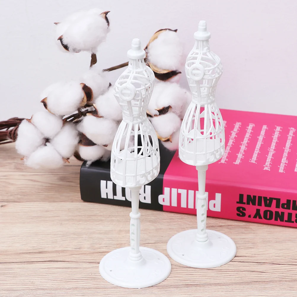 6Pcs Mini Clothes Mannequin Hollow Mannequin Mini Clothes Model Rack(White) Mini Mannequin Mannequin Model Stand