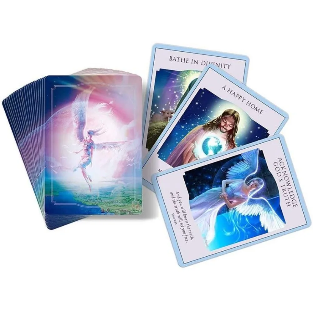 44 ชิ้น Love Light Divine Guidance การ์ด Oracle เล่นเกมกระดานการ์ด Oracle