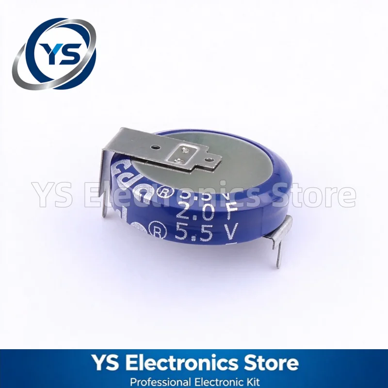 2pcs/lot 5.5V 2F H Type Terminal CDA CEN5R5205HF-ZG CEN Series Super Capacitor Ultra Farad Capacitors New High Quality