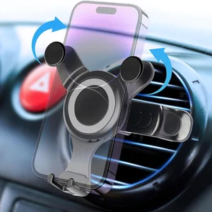 Mercedes Benz Abces Class GLC GLE GLS AMG W205 W213 E200 W247 A250用の携帯電話用の車の丸いエアアウトレットホルダー 8ベストセールスメルセデスベンツC200電話ホルダー - №4